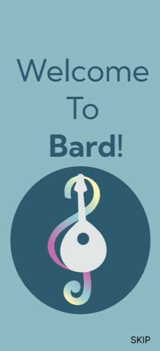 Bard Welcome page
